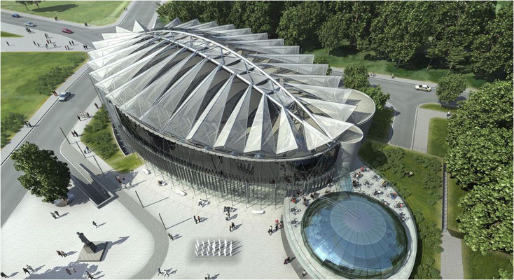 Kongresshalle in Zlin Tschechien
